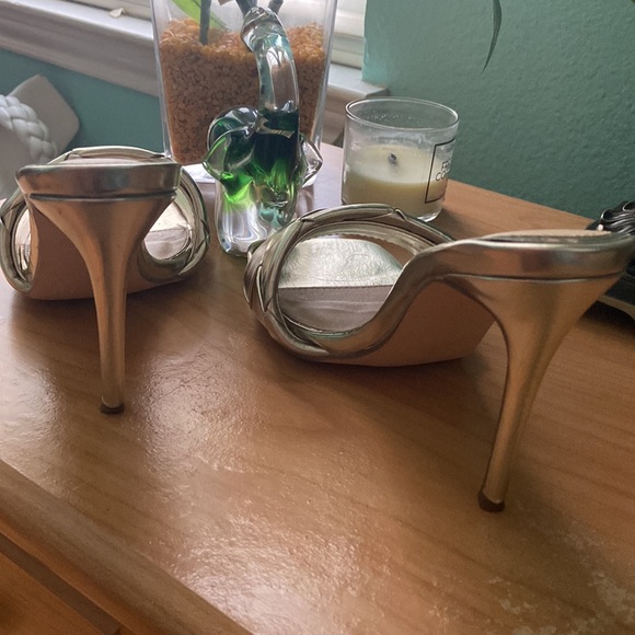 Gold Stiletto Mules - Picture 4 of 5